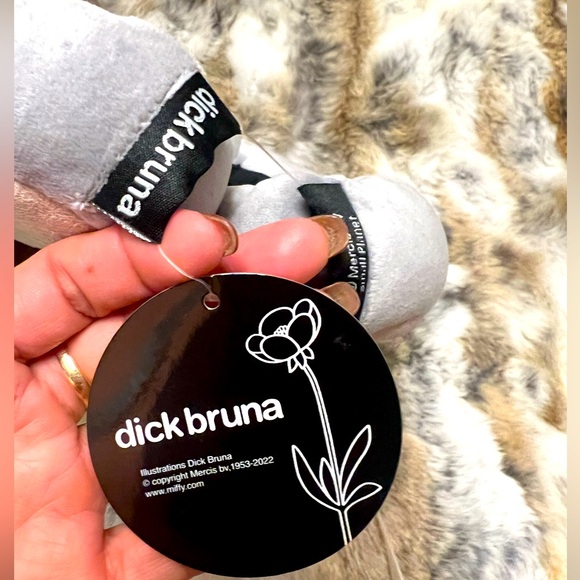 New Rare Childs Miffy Dick Bruna MiffySlippers Size 6-9 Gray Rabbit - Picture 7 of 9